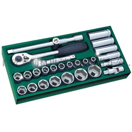 陜西西安世達(dá)工具代理_09903_27件12.5MM系列套筒工具托組套